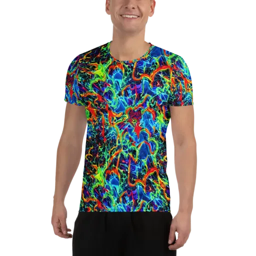 Prismfire on a Men's Athletic T-Shirt