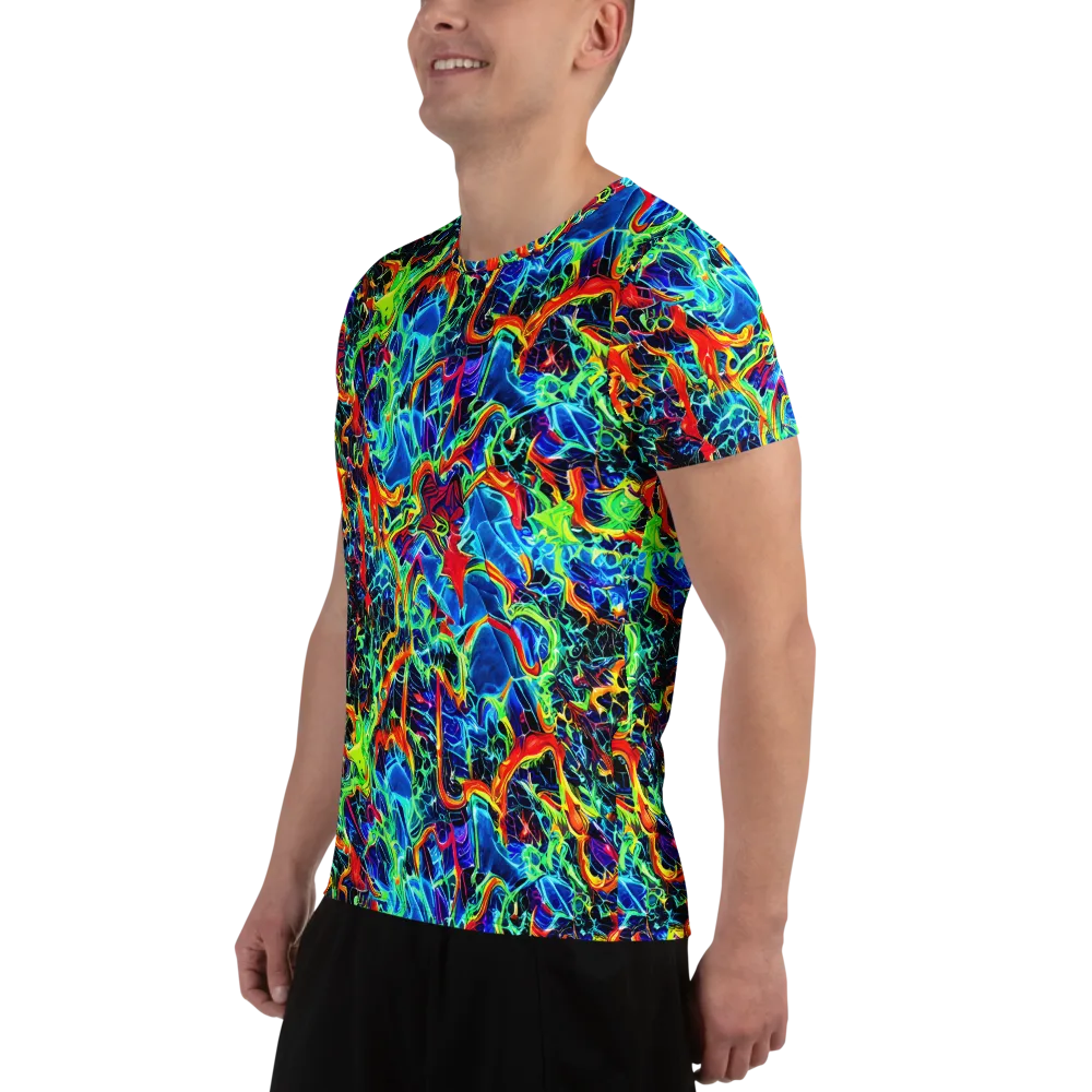Prismfire on Men's Athletic T-Shirt — Left