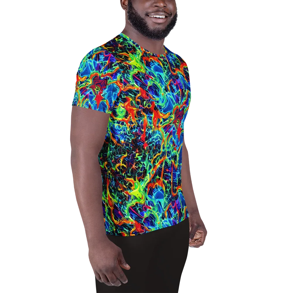 Prismfire on Men's Athletic T-Shirt — Right