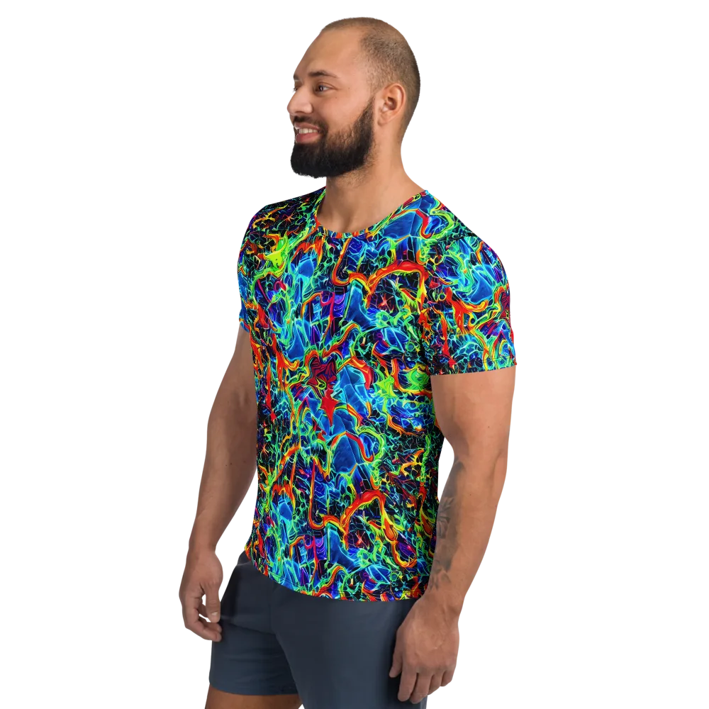 Prismfire on Men's Athletic T-Shirt — Left