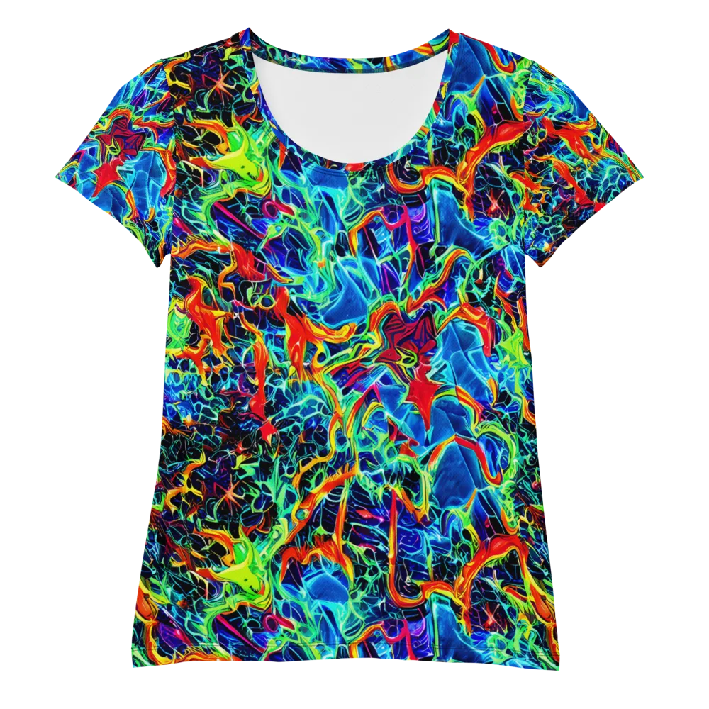 Prismfire on Women's Athletic T-Shirt — Front