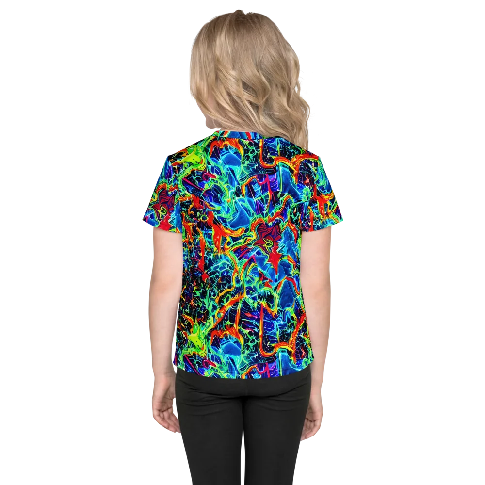 Prismfire on Kids Crew Neck T-Shirt — Back