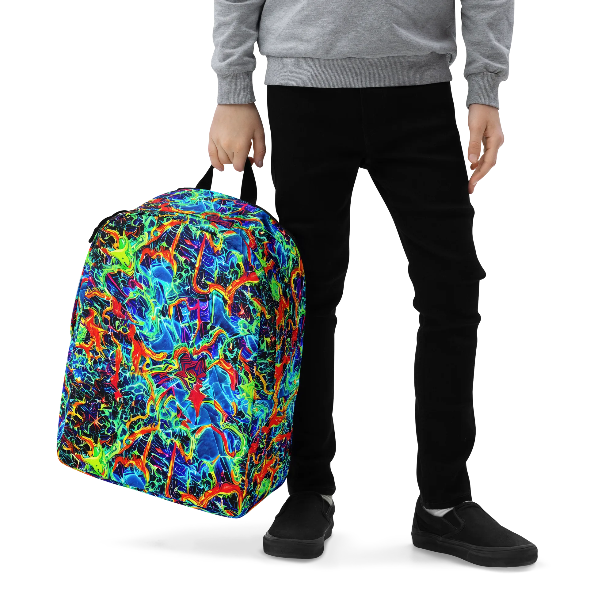 Prismfire on Minimalist Backpack — Zoomed-in