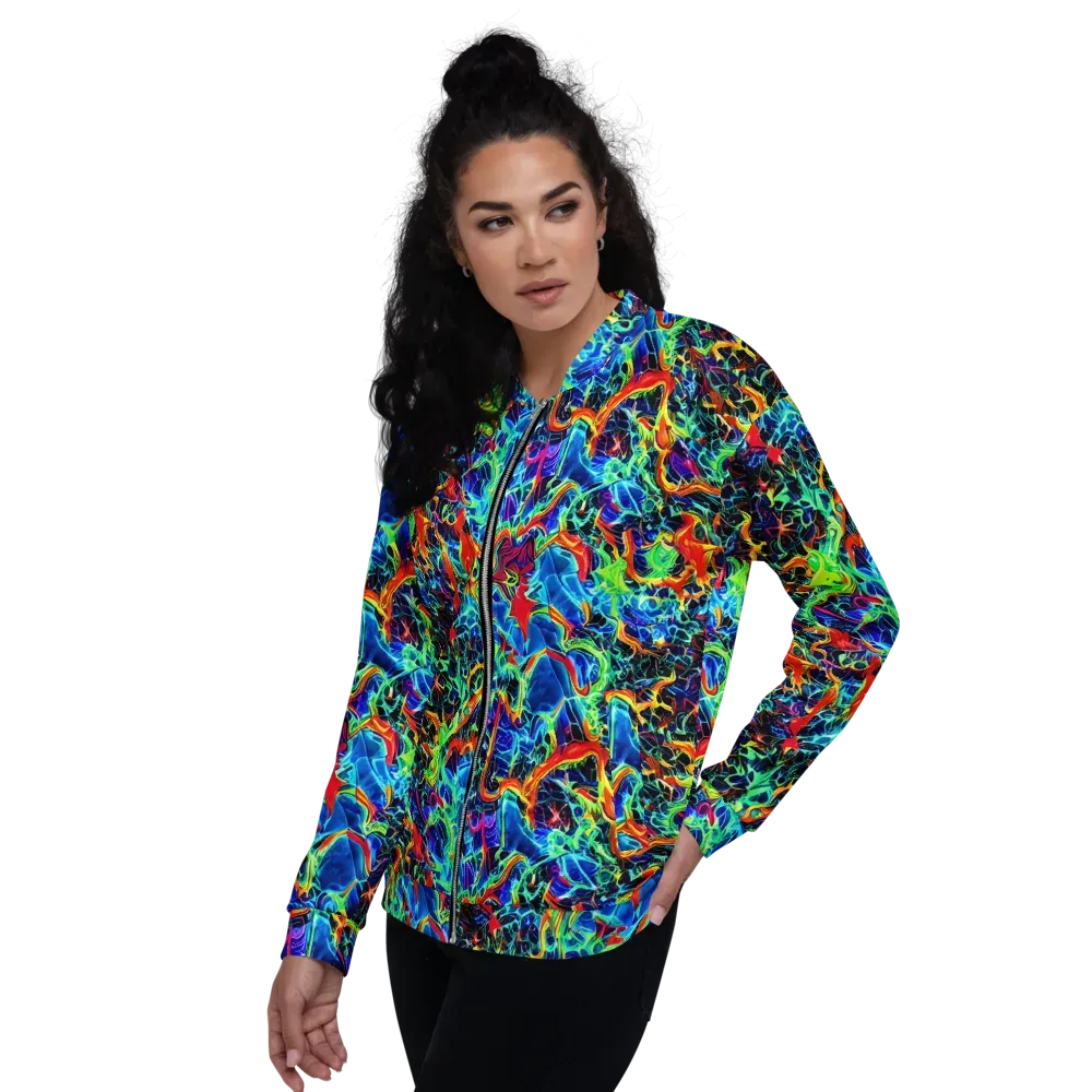 Prismfire on Bomber Jacket — Left