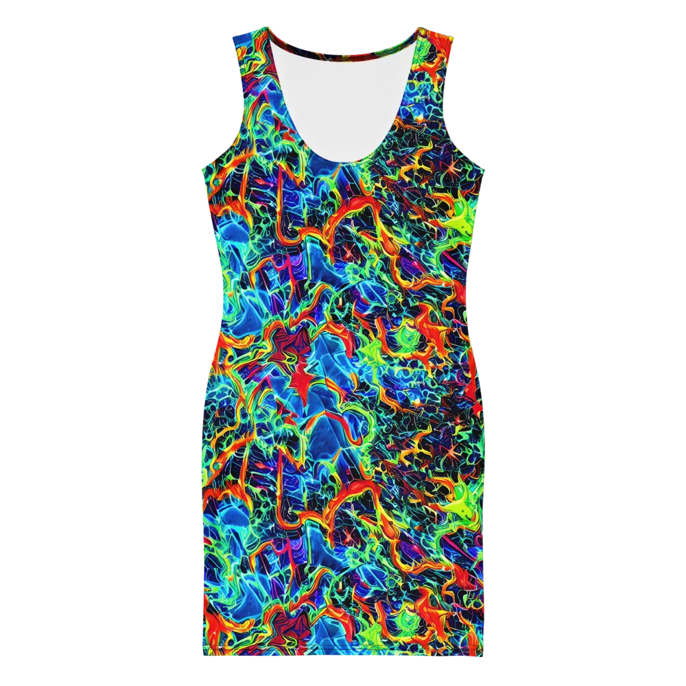 Prismfire on Bodycon Dress — Front