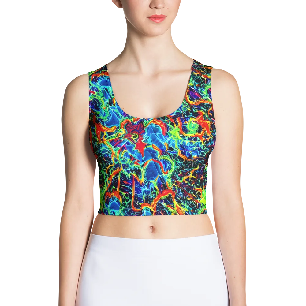 Prismfire on Crop Top — Front