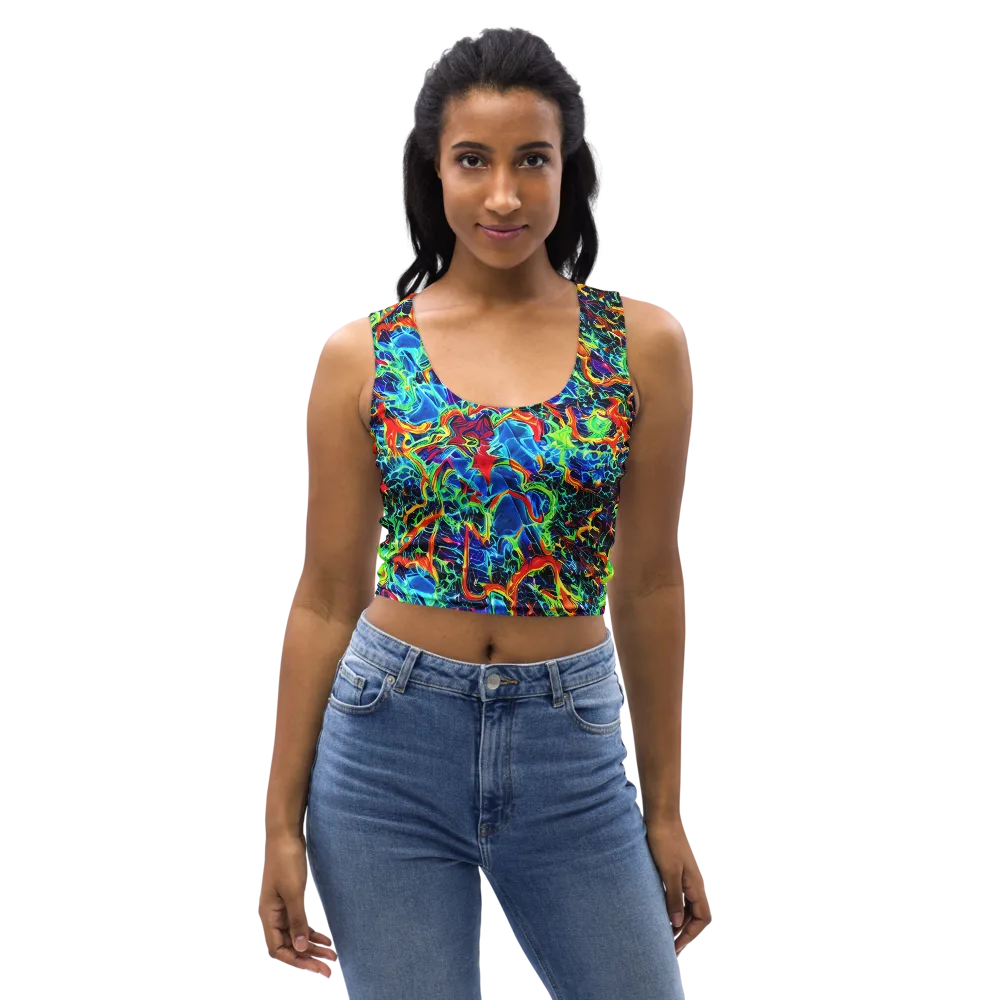 Prismfire on Crop Top — Front