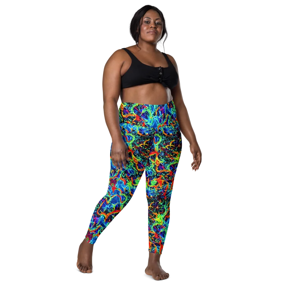 Prismfire on Leggings with Pockets — Front