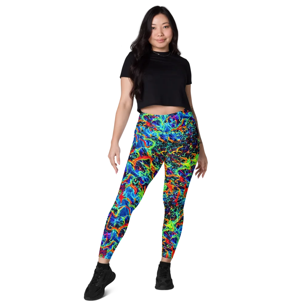 Prismfire on Leggings with Pockets — Front