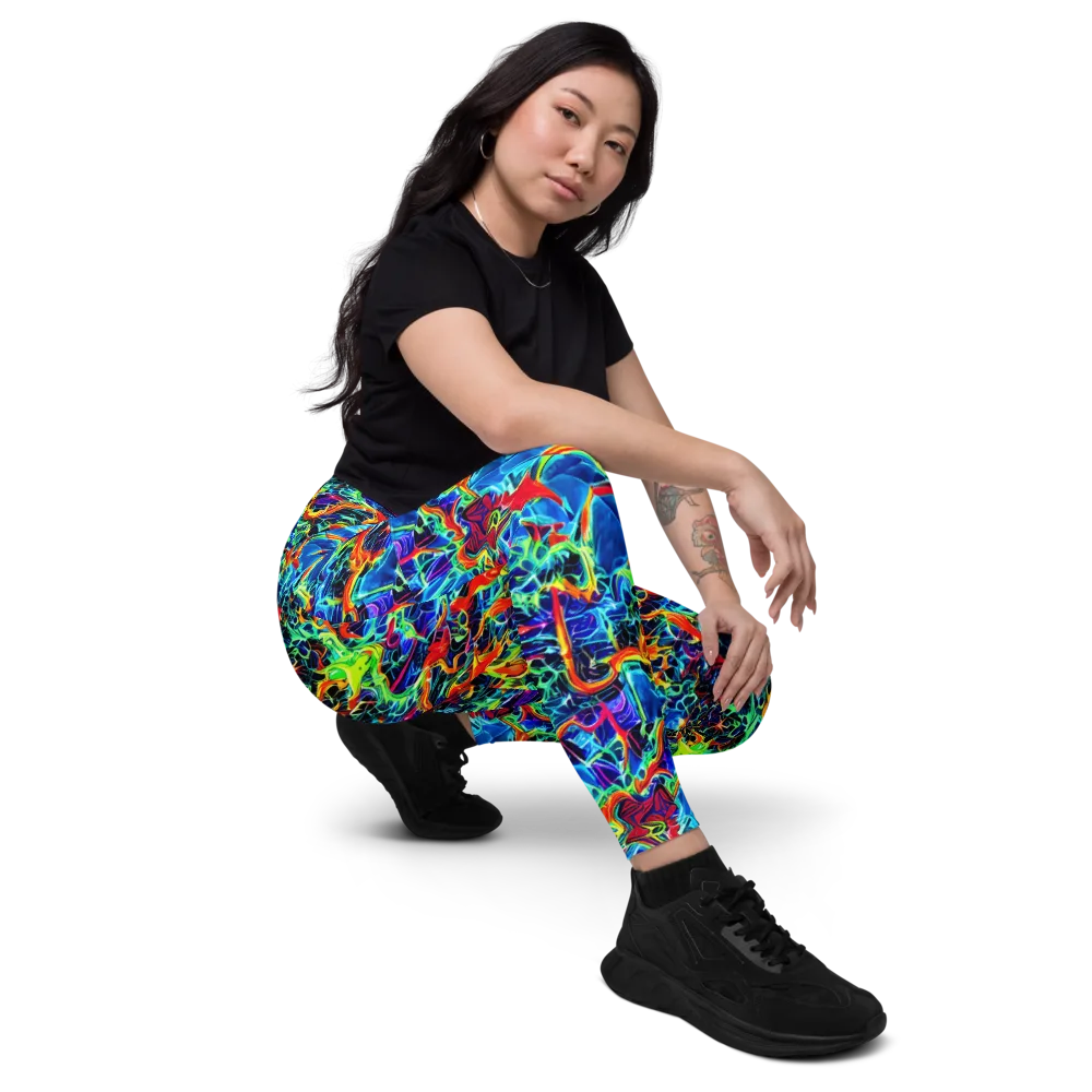 Prismfire on Leggings with Pockets — Right Front
