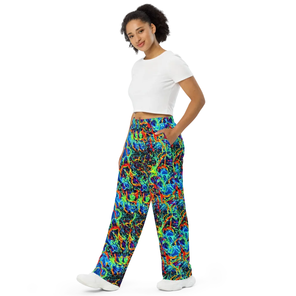 Prismfire on Wide-Leg Pants — Left Front