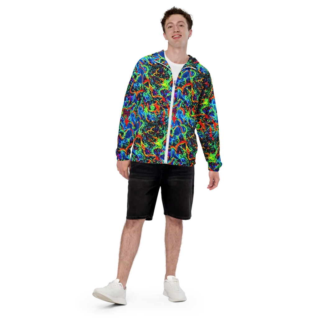 Prismfire on Men's Windbreaker — Front
