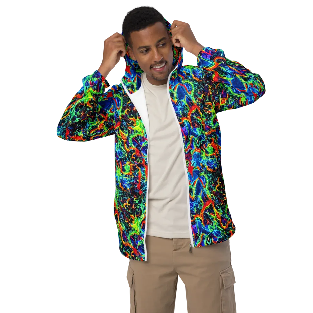 Prismfire on Men's Windbreaker — Front