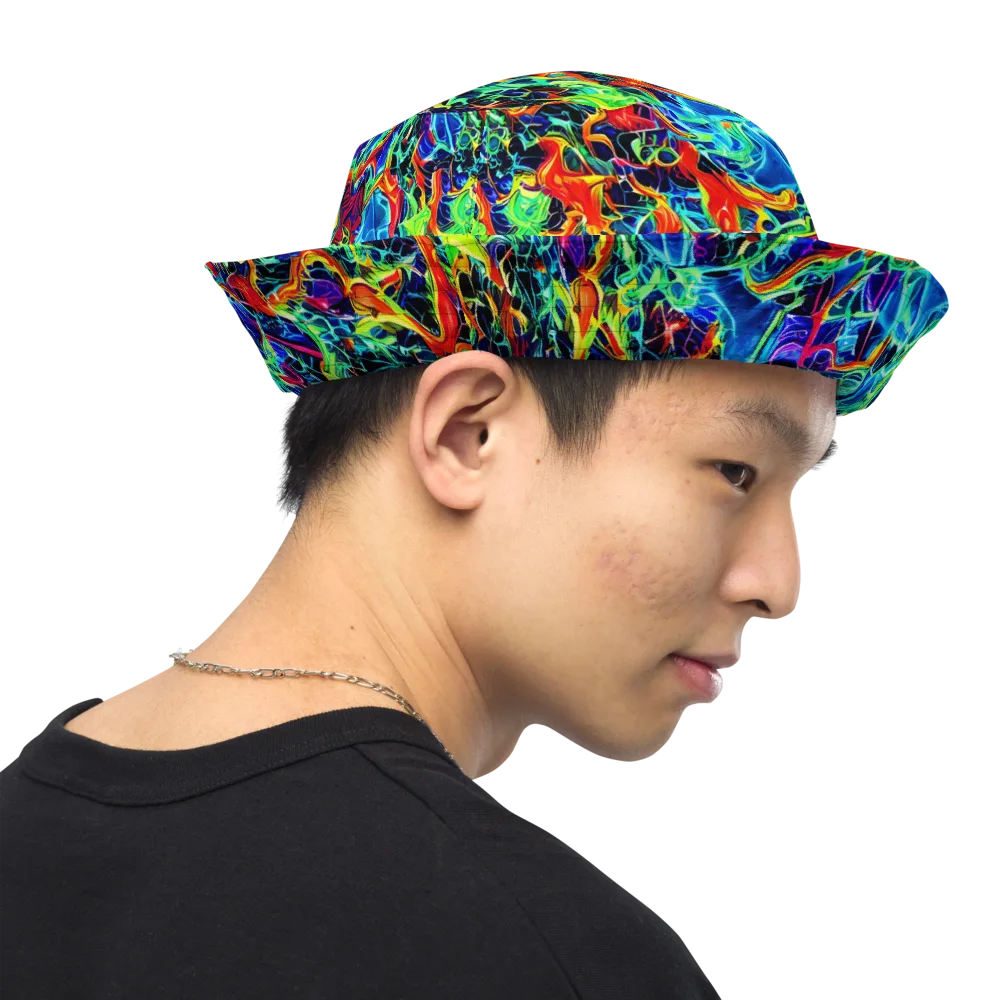 Prismfire on Reversible Bucket Hat — Right Outside