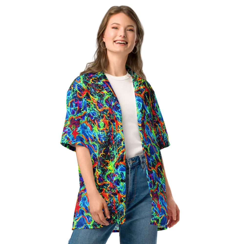 Prismfire on Button Shirt — Front
