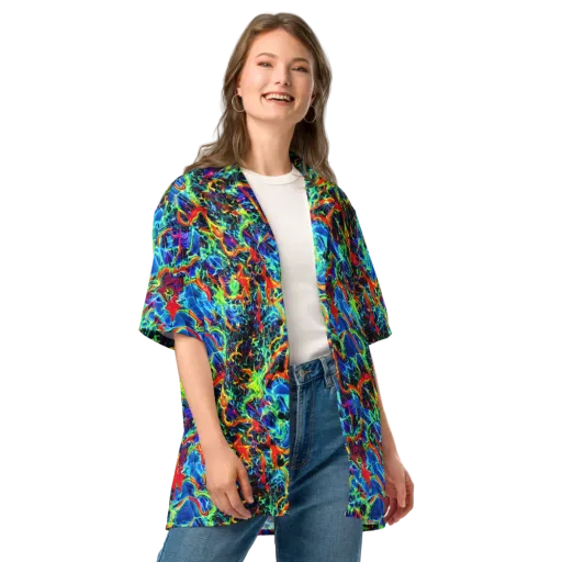 Prismfire on a Button Shirt