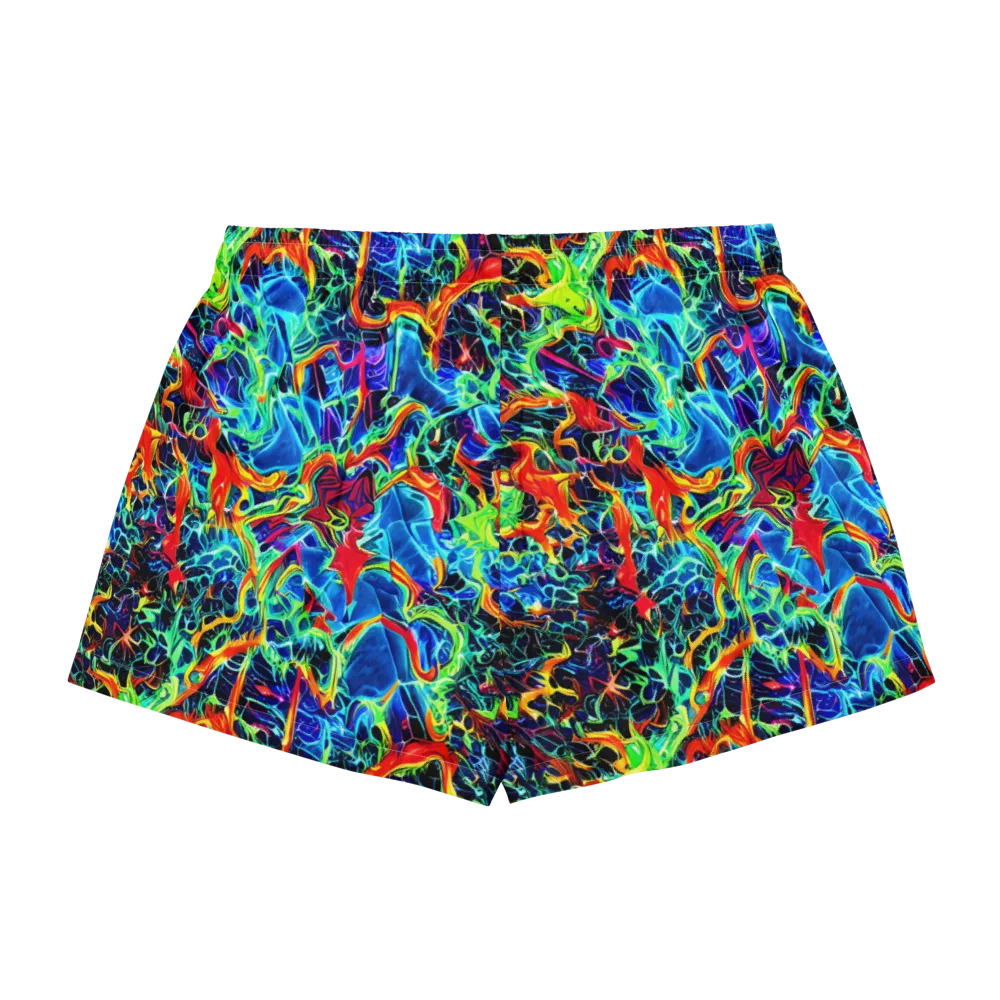 Prismfire on Women's Pajama Shorts — Back