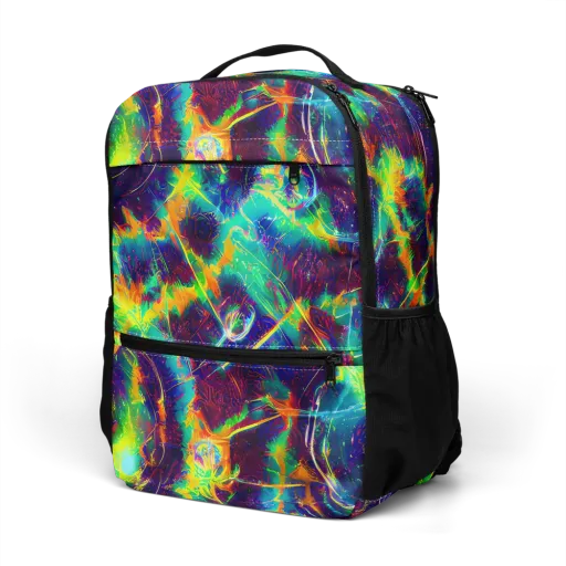 The Neon Paradox on a Utility Backpack