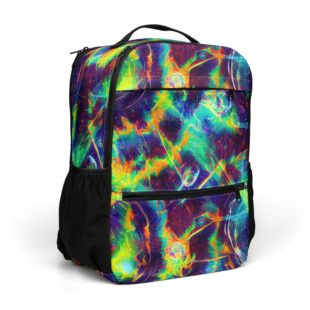 The Neon Paradox on Utility Backpack — Right Front