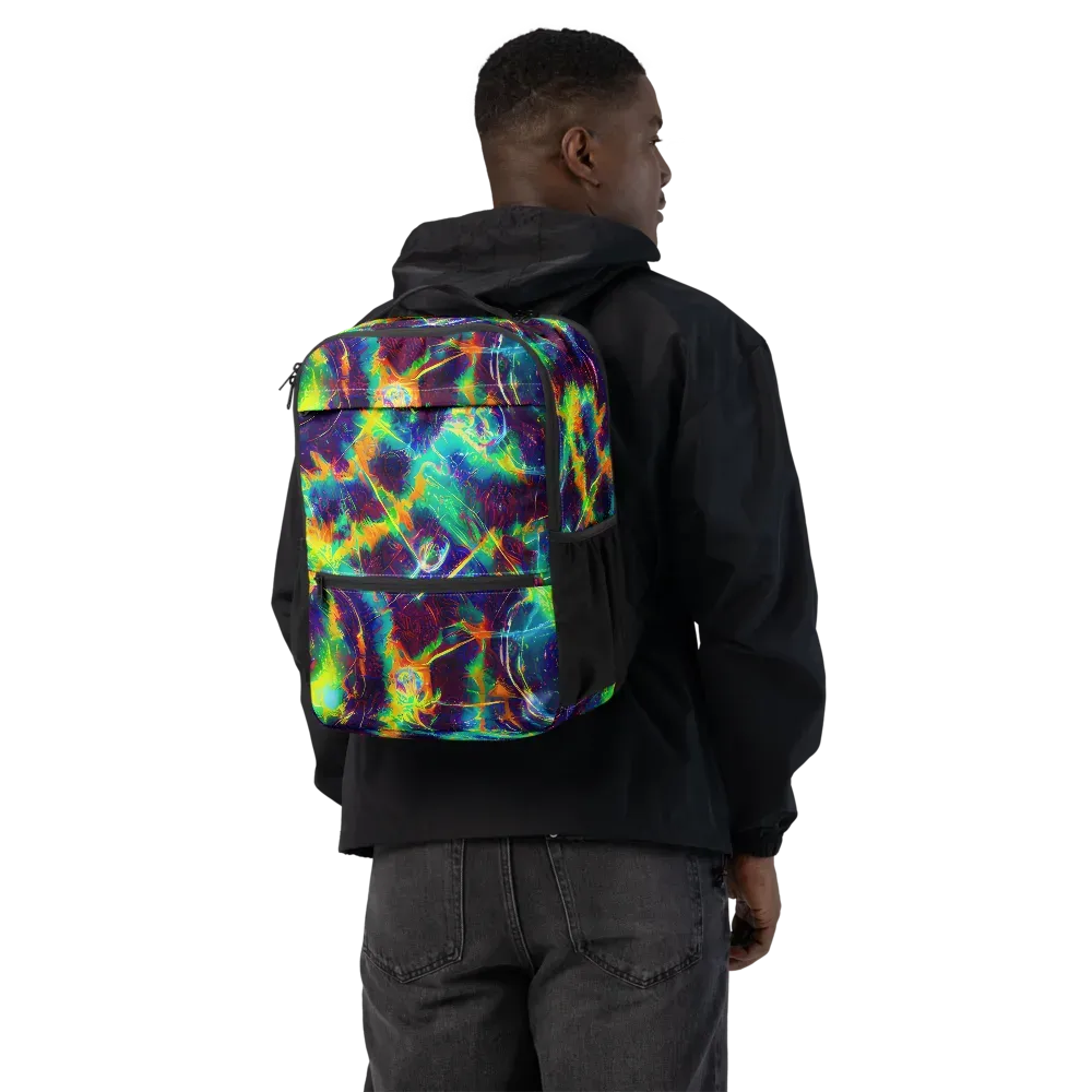 The Neon Paradox on Utility Backpack — Back