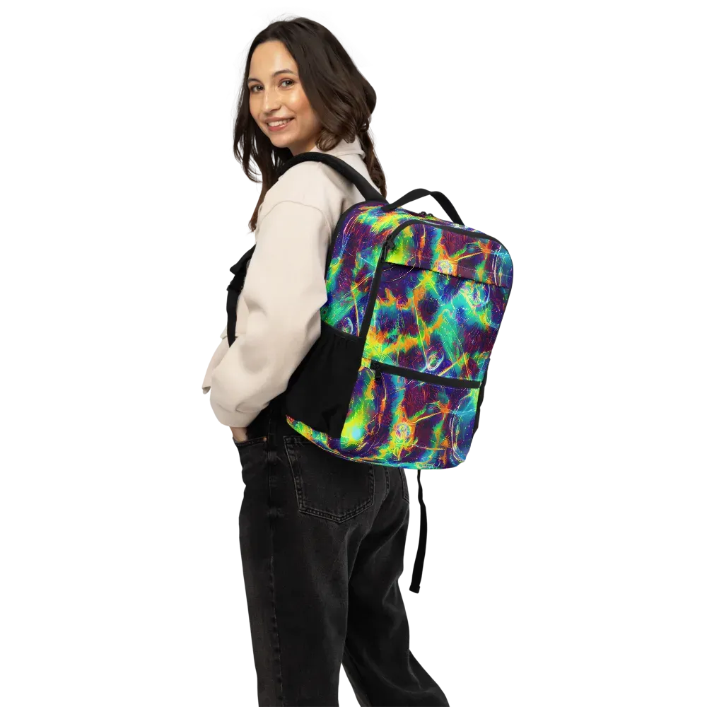The Neon Paradox on Utility Backpack — Back
