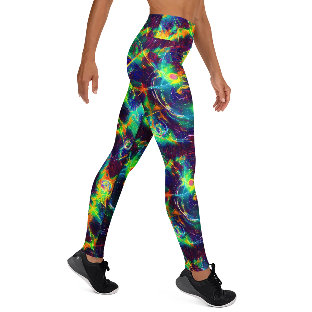 The Neon Paradox on Yoga Leggings — Right