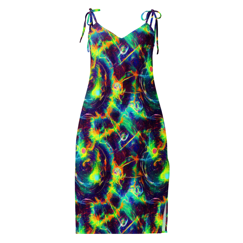 The Neon Paradox on Slip Dress — Front