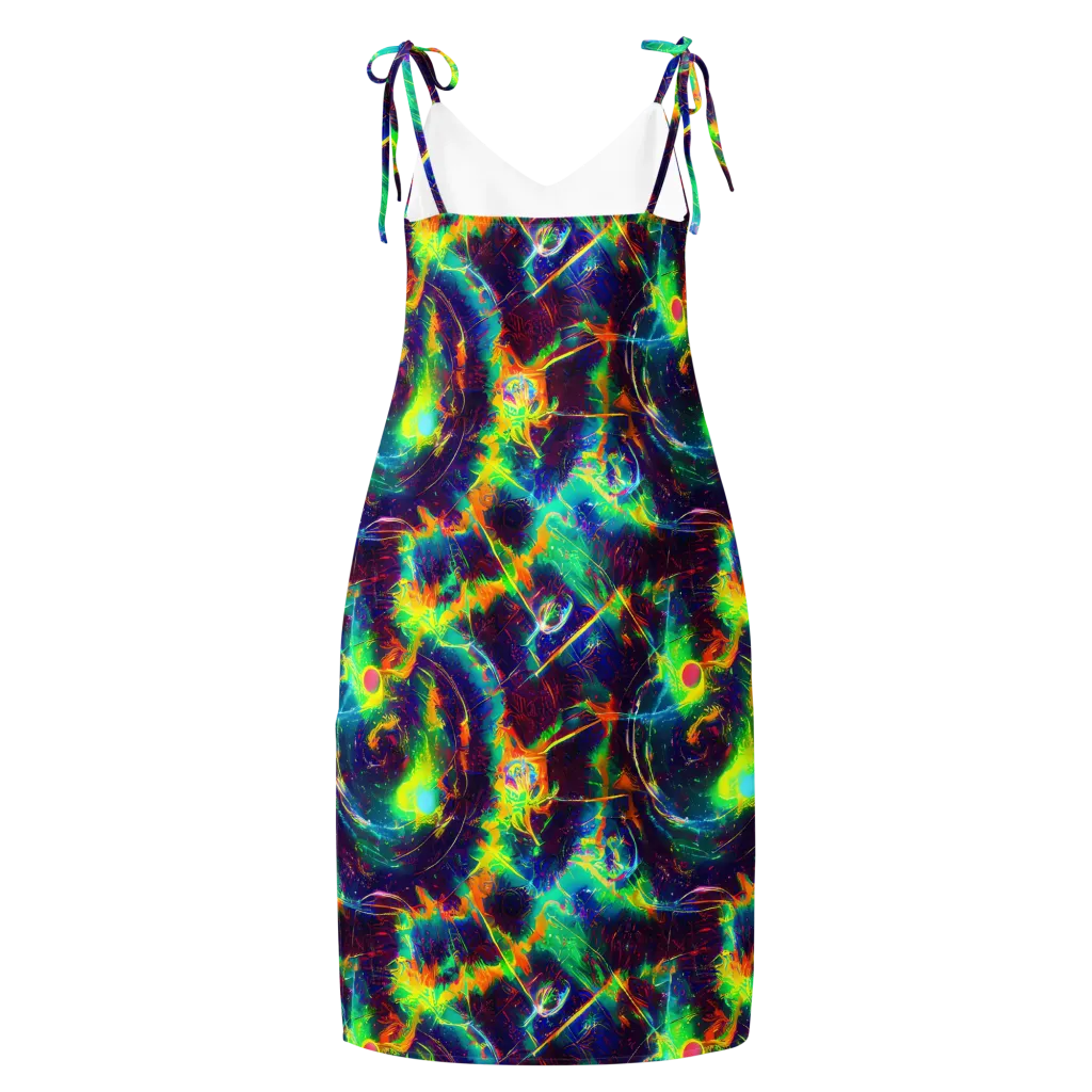 The Neon Paradox on Slip Dress — Back