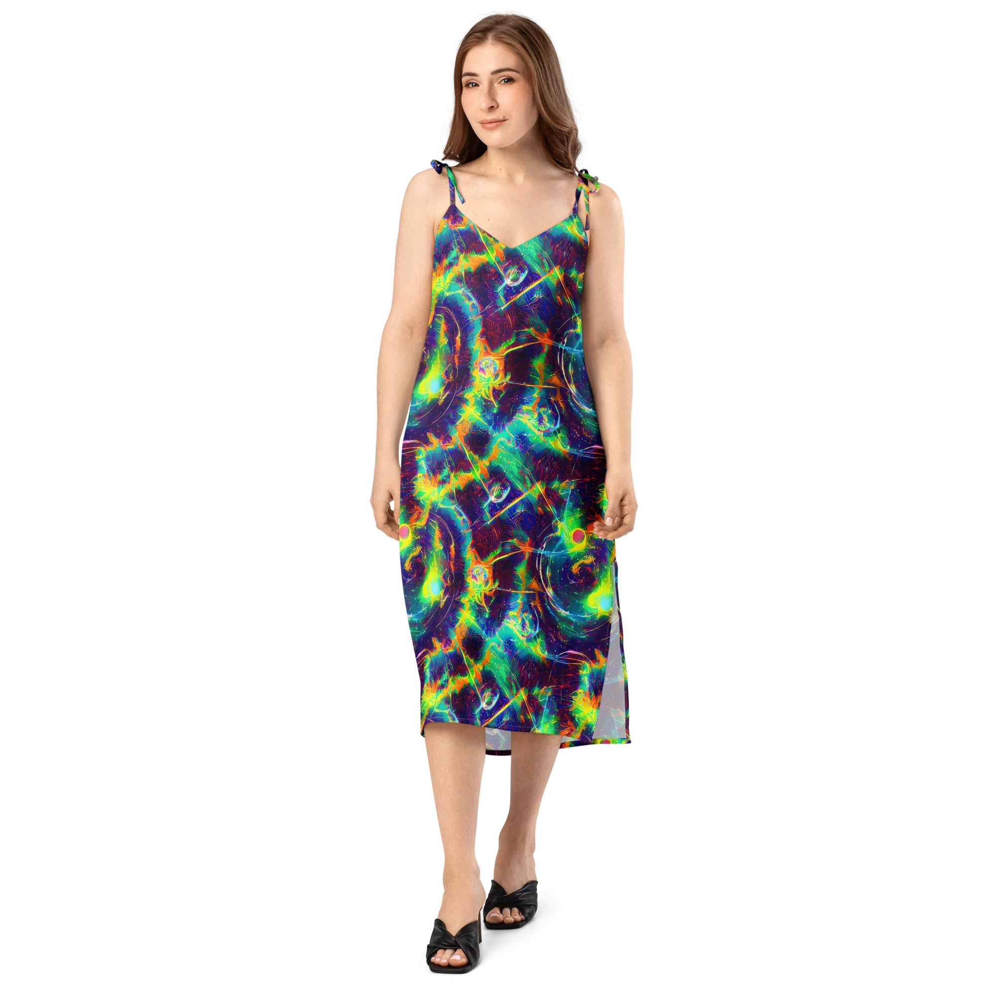 The Neon Paradox on Slip Dress — Front