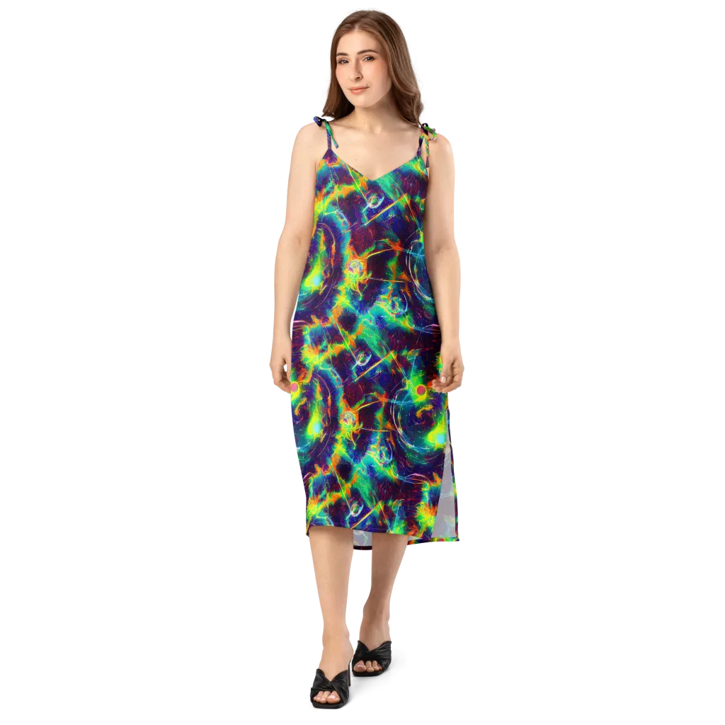 The Neon Paradox on Slip Dress — Front
