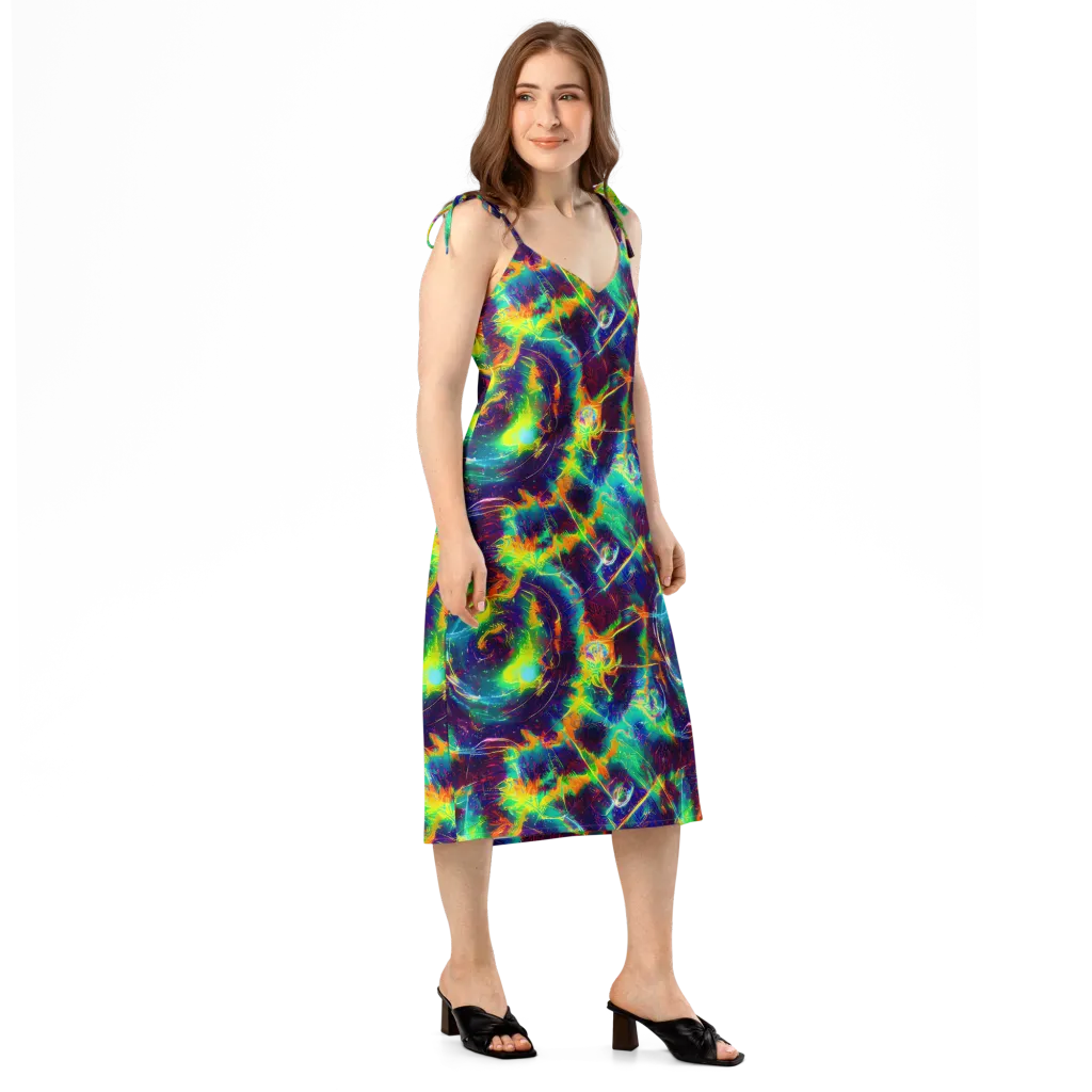 The Neon Paradox on Slip Dress — Right Front