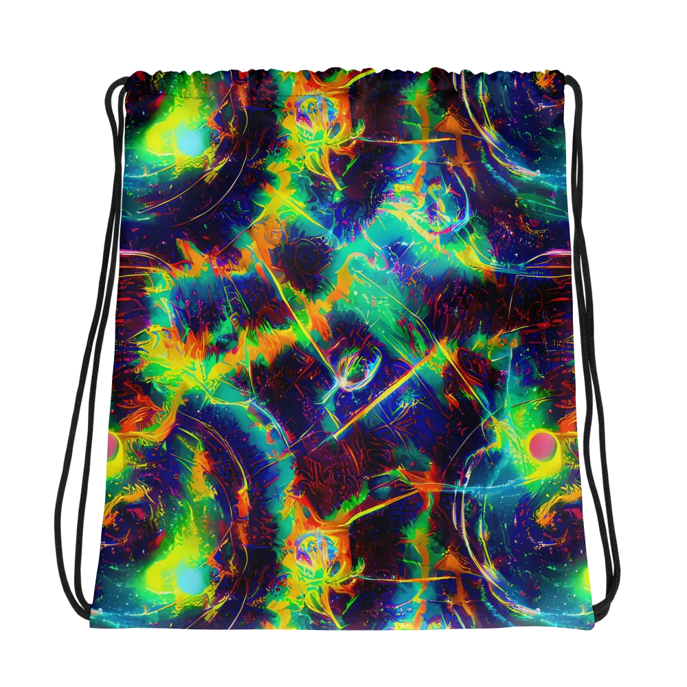 The Neon Paradox on Drawstring Bag — Photo