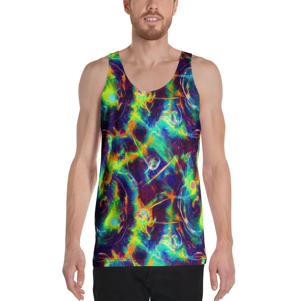The Neon Paradox on Men's Tank Top — Front