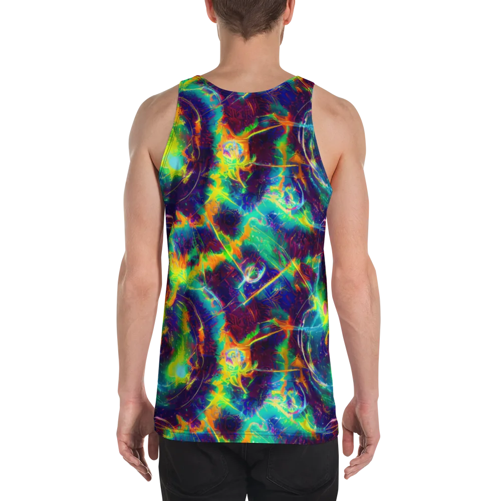 The Neon Paradox on Men's Tank Top — Back