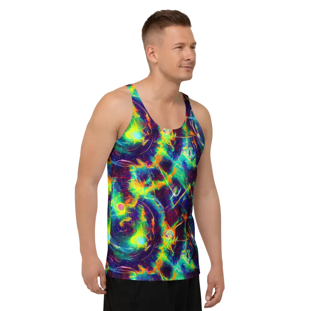 The Neon Paradox on Men's Tank Top — Right Front