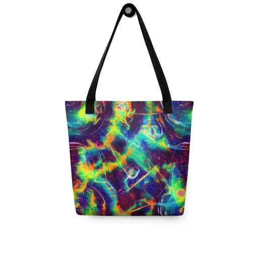 The Neon Paradox on a Tote Bag