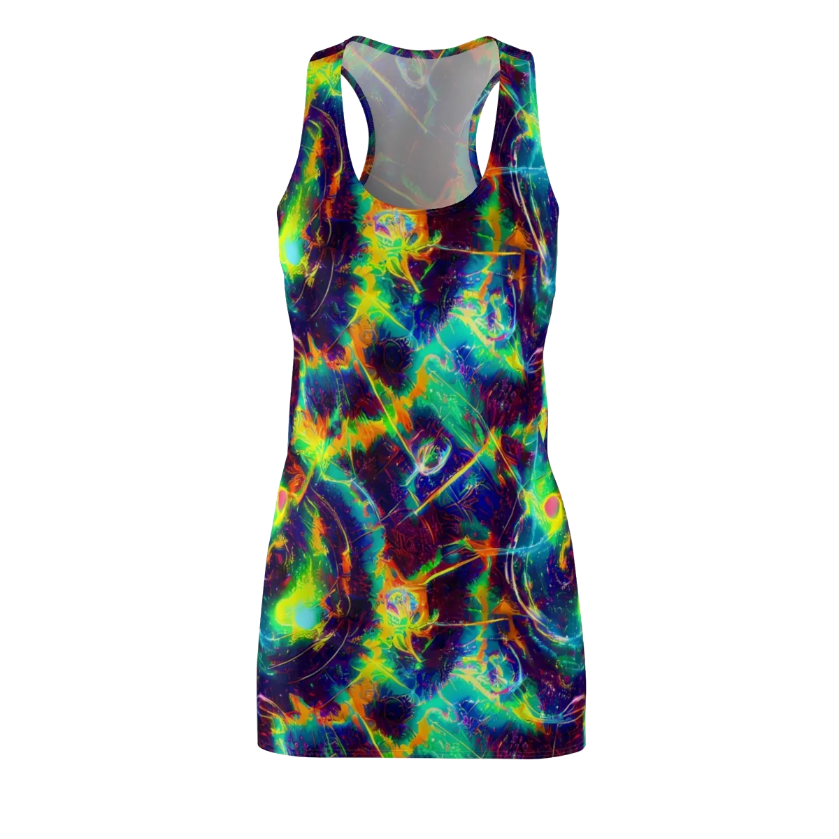 The Neon Paradox on Racerback Dress — Front