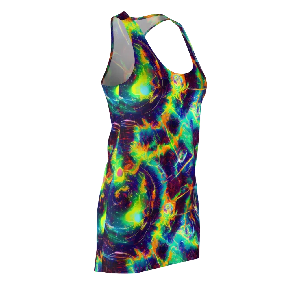 The Neon Paradox on Racerback Dress — Front Side