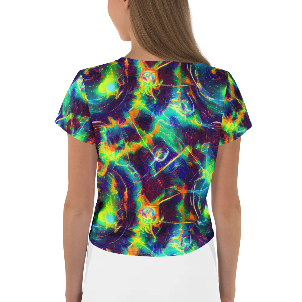 The Neon Paradox on Crop Tee — Back