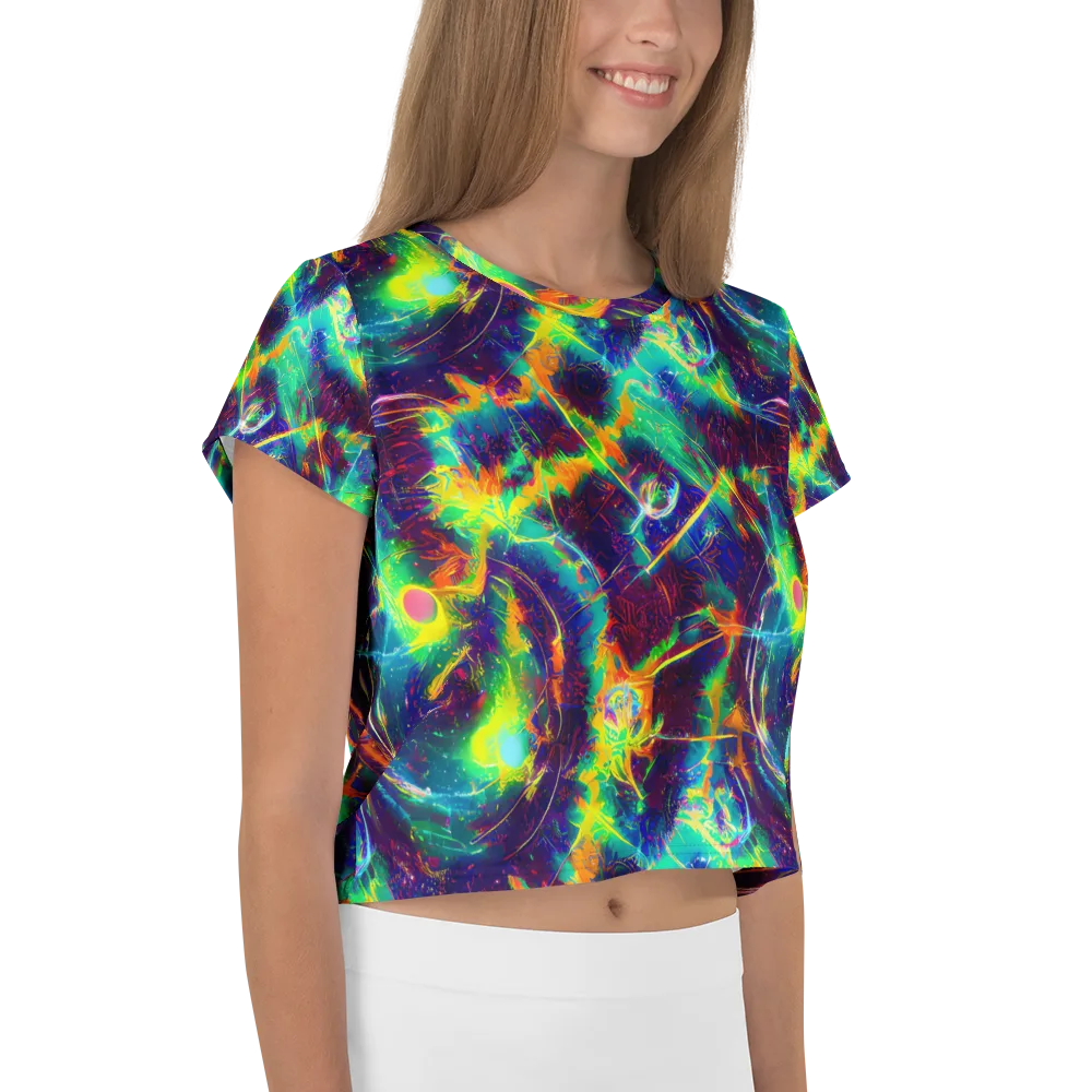 The Neon Paradox on Crop Tee — Right