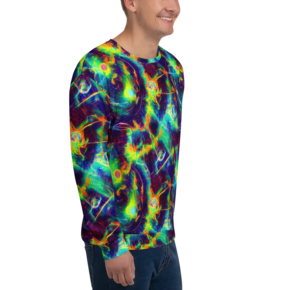 The Neon Paradox on Sweatshirt — Right Front