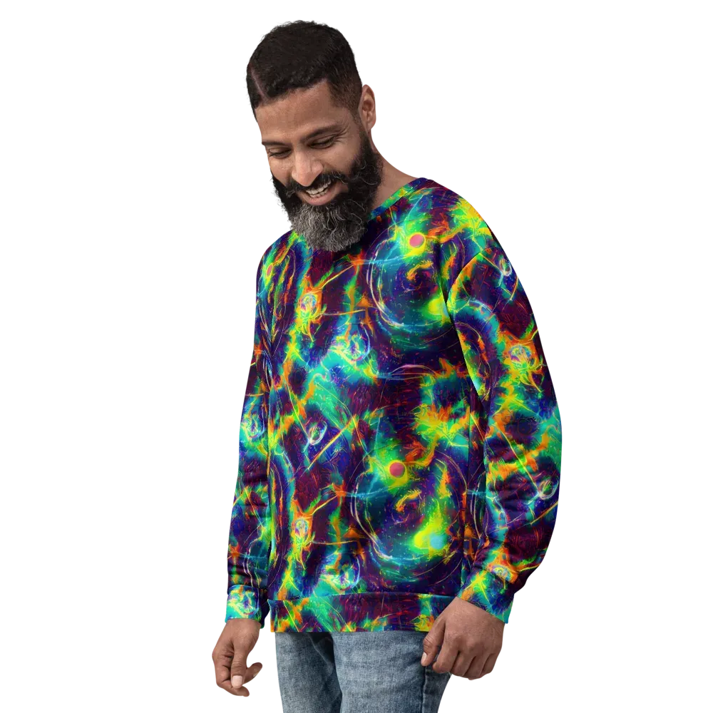 The Neon Paradox on Sweatshirt — Left Front