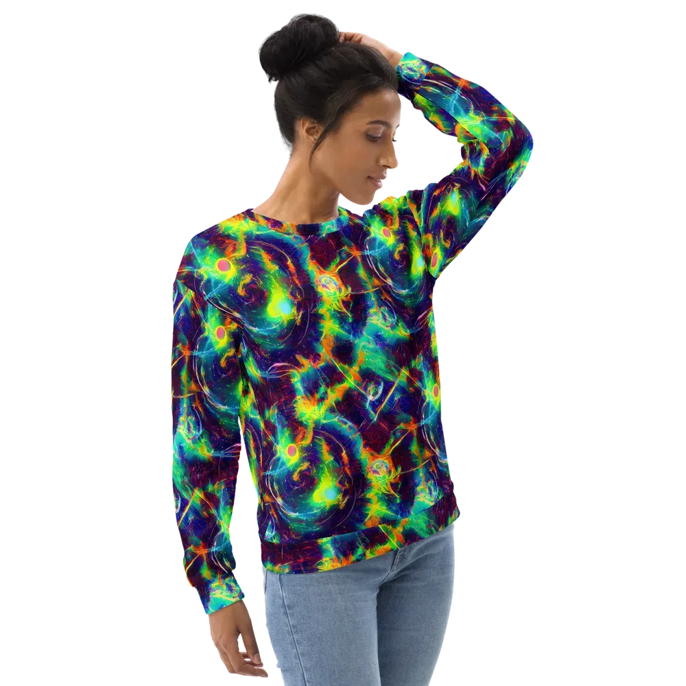 The Neon Paradox on Sweatshirt — Right Front