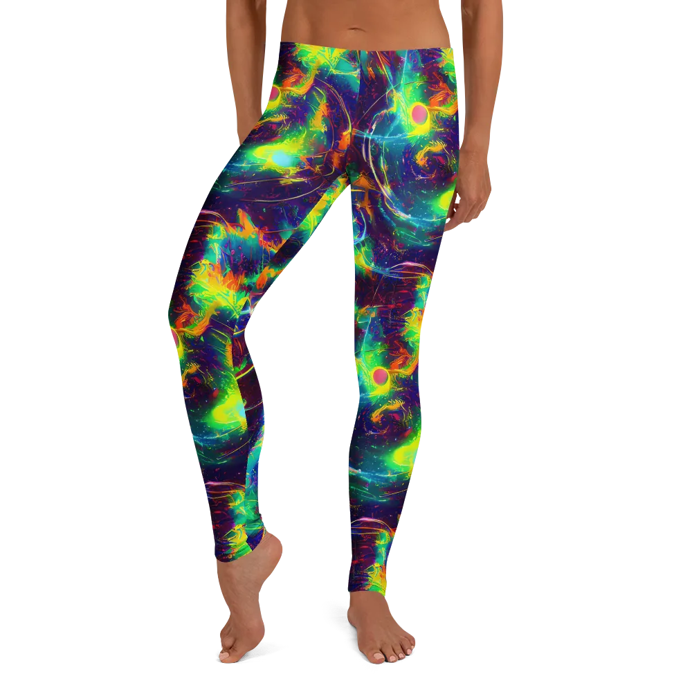 The Neon Paradox on Leggings — Front