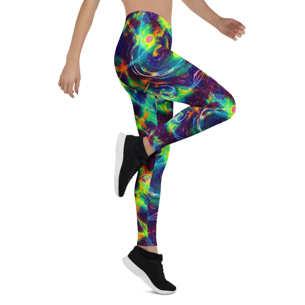 The Neon Paradox on Leggings — Right