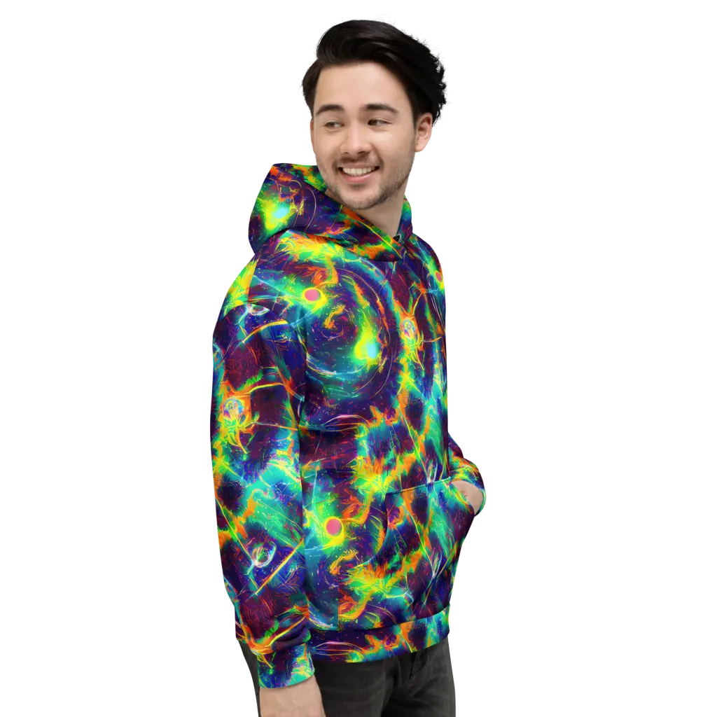 The Neon Paradox on Hoodie — Right