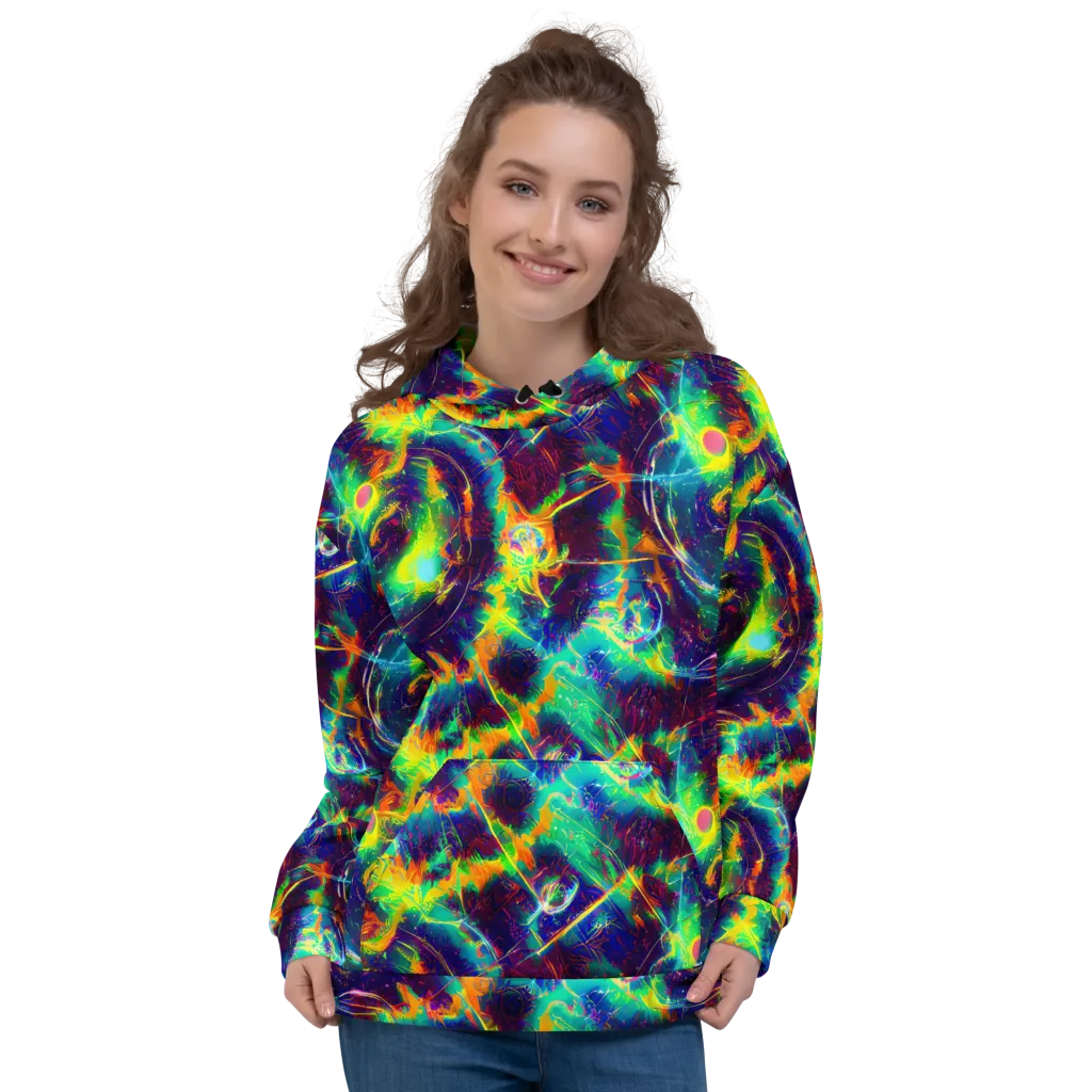 The Neon Paradox on Hoodie — Front