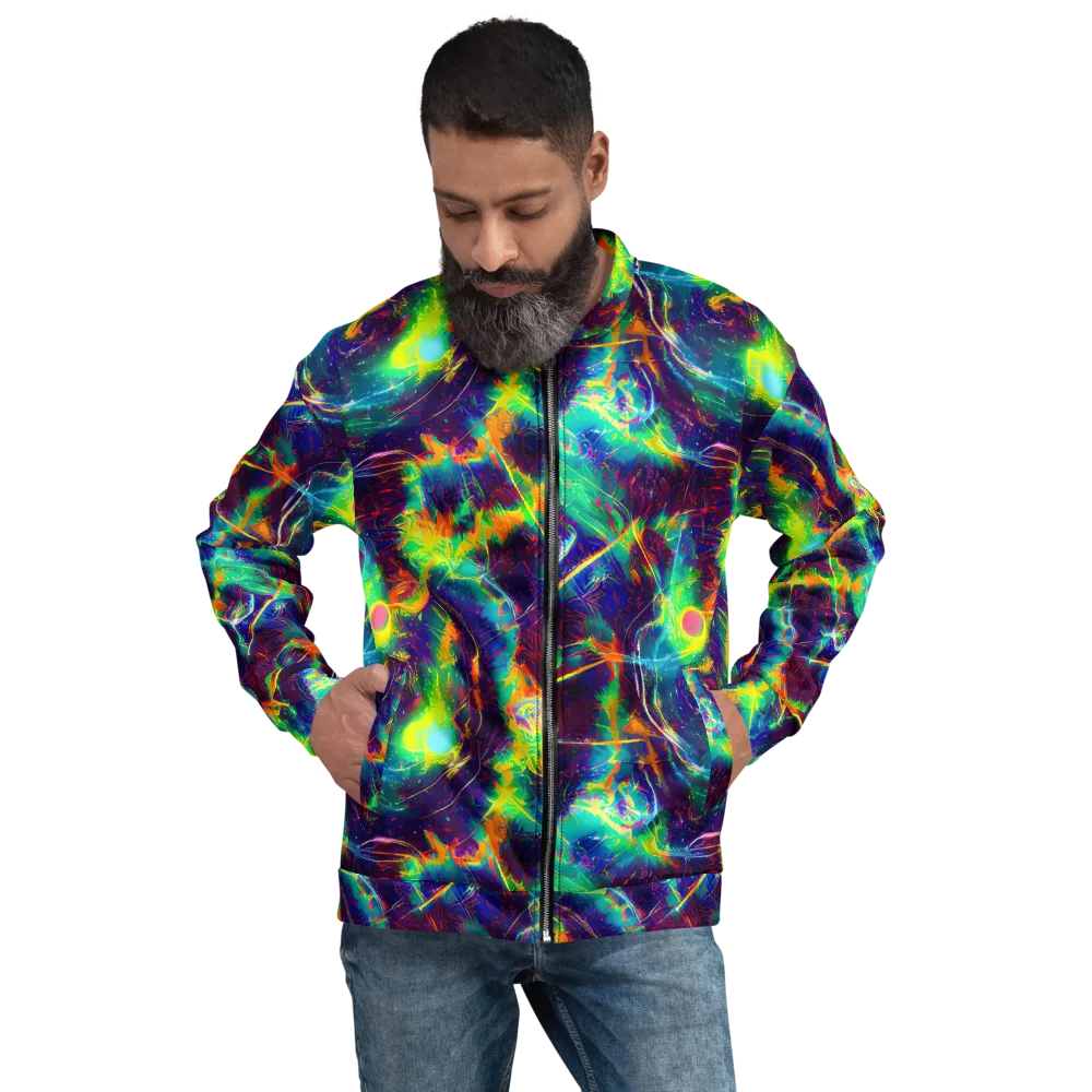 The Neon Paradox on Bomber Jacket — Front