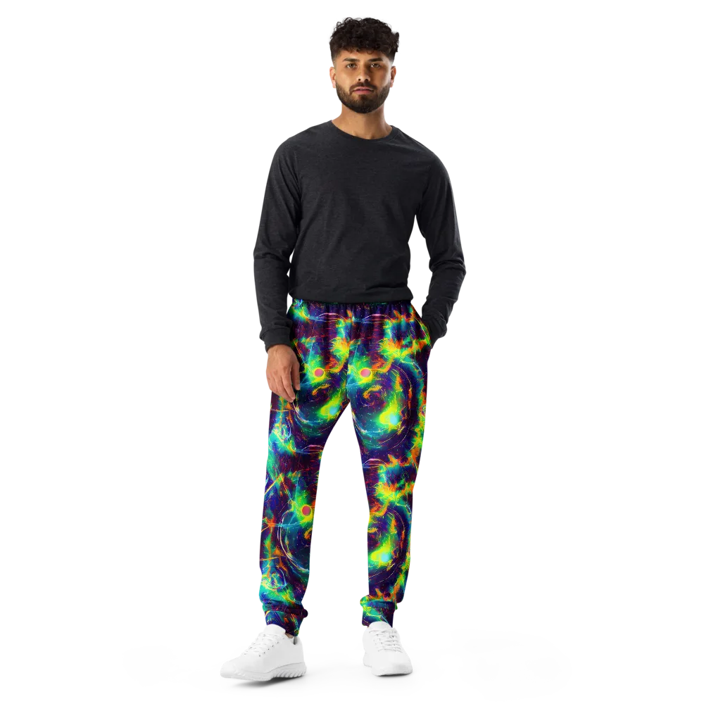 The Neon Paradox on Men's Joggers — Front