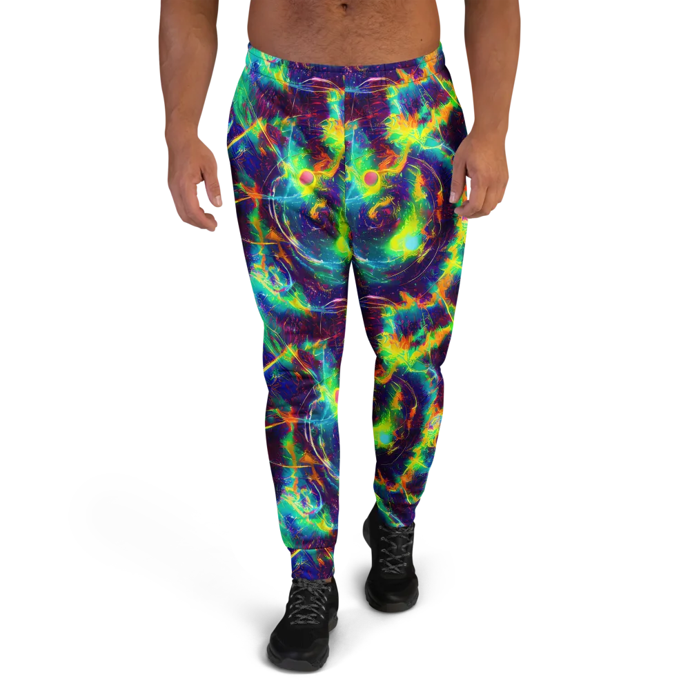 The Neon Paradox on Men's Joggers — Front